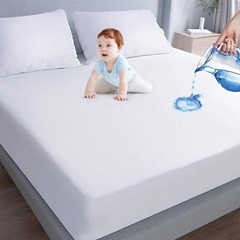 Water-Proof Mattress Protector - 100% Cotton - Complete Protection, Made in Saudi Arabia (200 x 200 x 35)