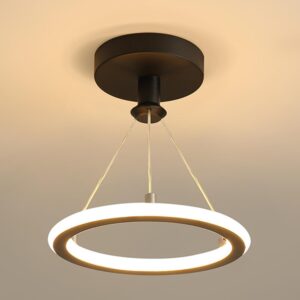 ALMEKAQUZ Modern Round Pendant Ligh...