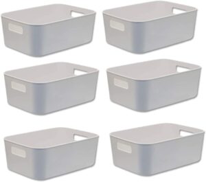 U HOOME Plastic Storage Bin,Small S...