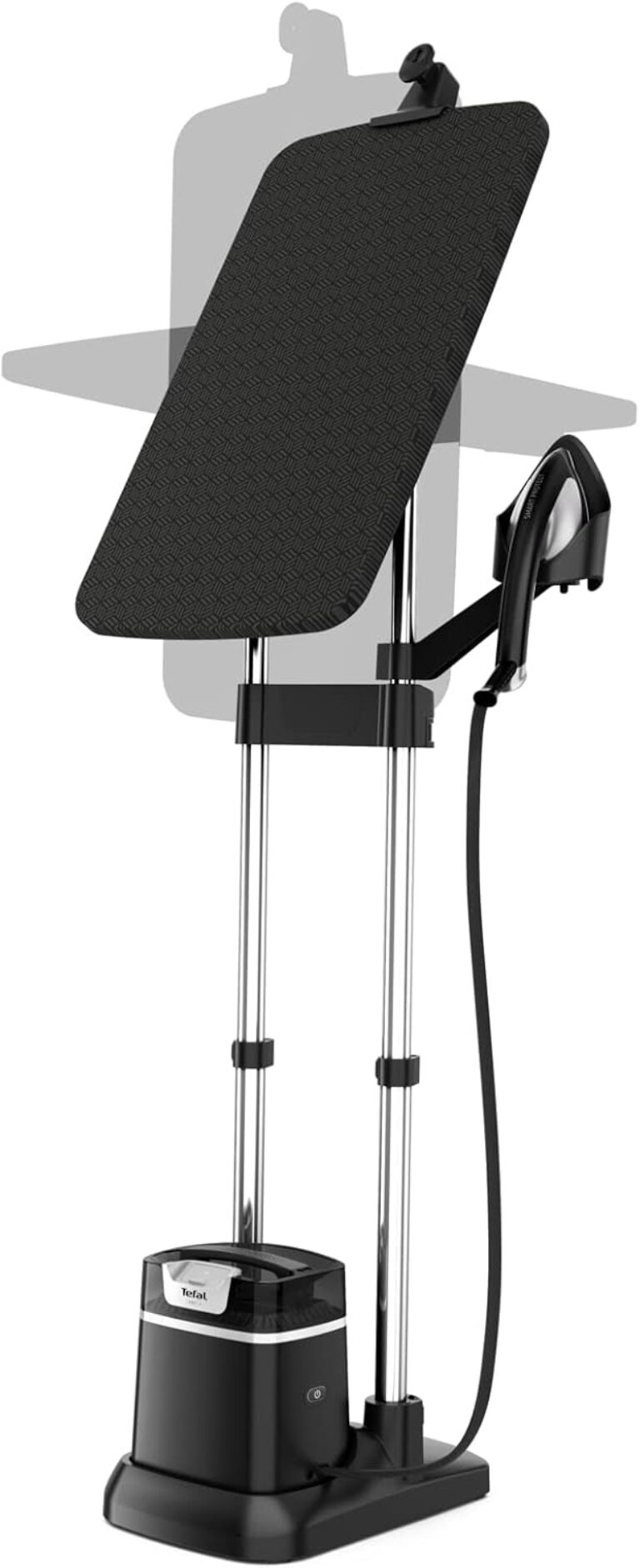 TEFAL Garment Steamer | IXEO + All-in-One Full-Size Iron Steamer | 2980 W | Steam output of 45g/min | Built-In 3-Position | 1 L | 5-Bar Pump Pressure | Ultra Light| 2 Years Warranty | QT1510GO