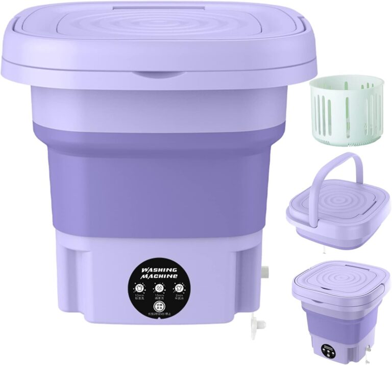 AMINAC Portable Washing Machine, 11L Capacity small washing machine and Dryer with 3 Modes Deep Cleaning, Upgraded Small Collapsible Laundry for Travel, Apartment, Home, Hotel and Camping