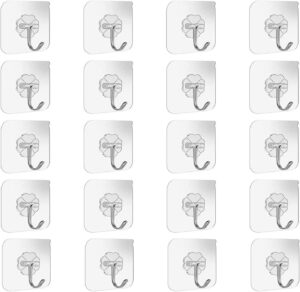 SKY-TOUCH Adhesive Wall Hooks 20 Pc...