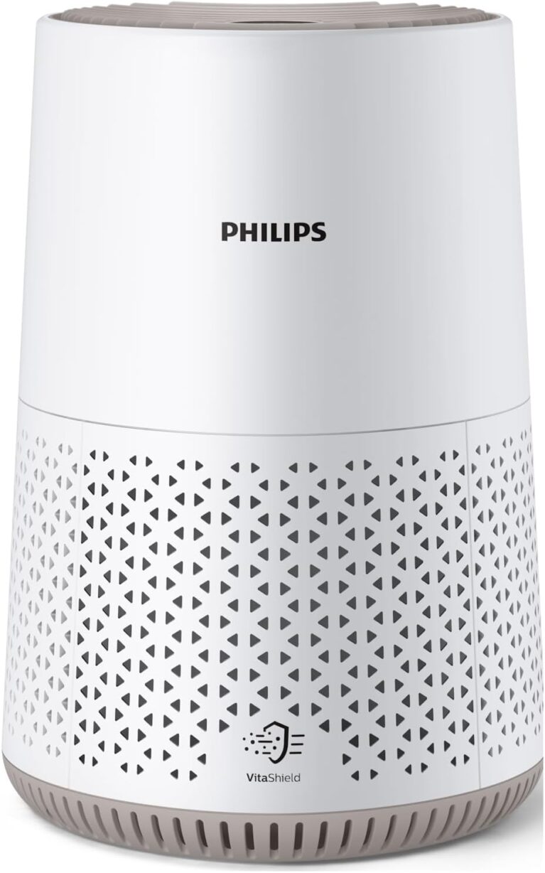 Philips Air Purifier, For Rooms Up To 44m², 170m³/h CADR, Sleep Mode | 600 Series, Connected to Air+ App, AeraSense Technology, 1 Year Hepa Filter Lifetime, White/Light Grey, AC0651/10