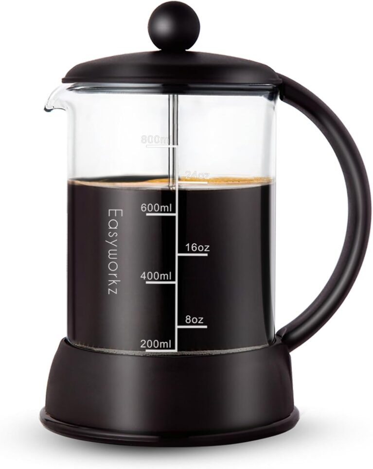 Easyworkz Eclipse French Press 800 ml Coffee Tea Maker with Borosilicate Glass