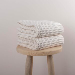 Tazweeq Organic Waffle Bath Towel S...