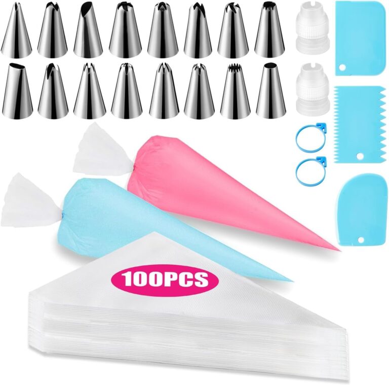 Aputue Cake Decorating, 123-Piece Complete Set with Pastry Bags and Tips, Professional Baking Tools for Cupcakes and Desserts, Ideal for Home Bakers and Cooking Enthusiasts