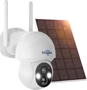 Hiseeu 4MP Solar WiFi Wireless Outd...