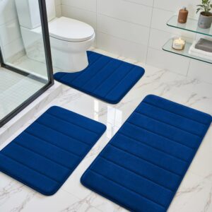 BYSURE 3 Piece Memory Foam Bath Rug...