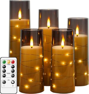 kakoya Flameless LED Candles with T...