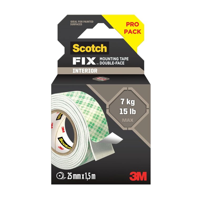 Scotch-Fix™ Indoor Double-Sided Mounting Tape 114S-INT-EU, 25mmx1.5m, 24 RL/CV
