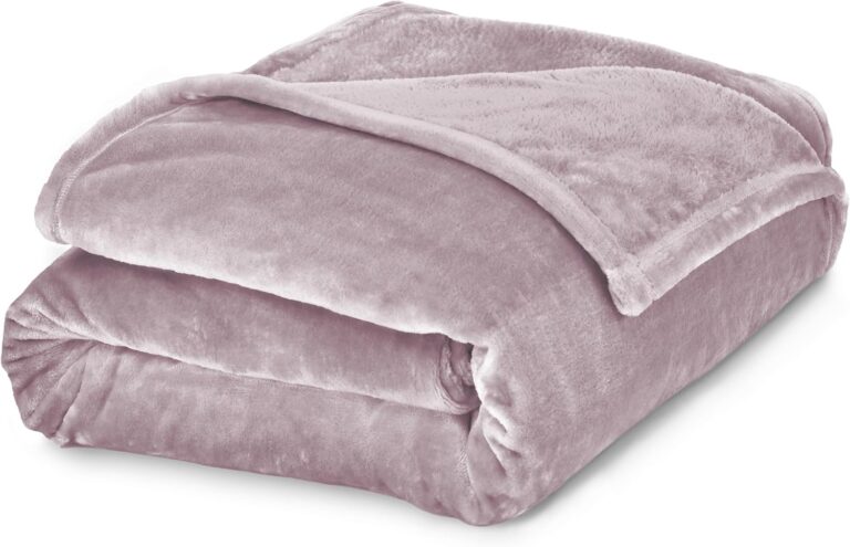 Master Home Textile Master Bedding Fleece Blanket, 230cm * 170cm, 350GSM, Luxury Fuzzy Soft Blanket, Grey Purple, Twin (بطانية)