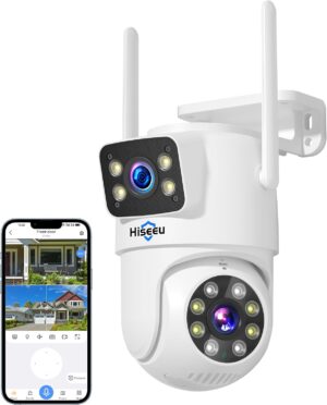 Hiseeu 5G/2.4G WiFi Dual Lens Wirel...