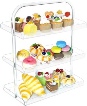 Clear Acrylic Cupcake Stand, 3 Tier...