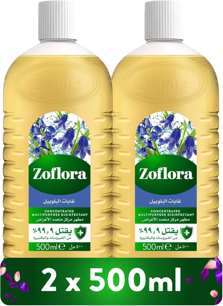 Zoflora Concentrated Disinfectant, Bluebell Woods, Pack of 2x500ml, Floor Cleaner, Kitchen and Bathroom Cleaner, And Multi-purpose Surface Disinfectant