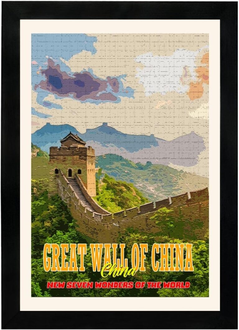 MD Art Collections - New Seven Wonders of the World - Great Wall of China Wall Art – China - A4 PVC Frame