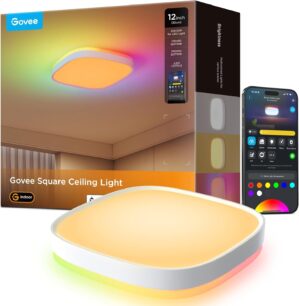 Govee LED Ceiling Light, Smart RGBI...