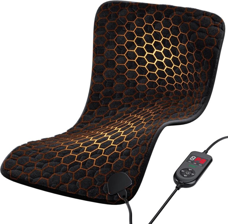 UTK Far Infrared Heating Pad, Back Heating Pad for Period Cramps, Shoulders, Neck, Abdomen, Knee Pain, 8 Heat, Max 159°F Heat,240 Mins,12'' x 24''XL Heating Pad with Auto Shut Off