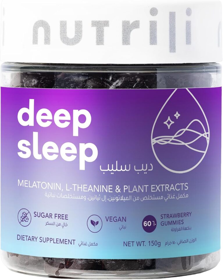 Nutrili Sleep Melatonin Gummies (1 Month Supply) | With Griffonia, L-Theanine, Lavender & Passionflower