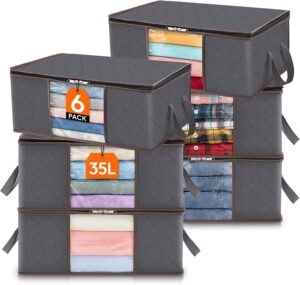 Lifewit Set of 6 35L Clothes Storag...