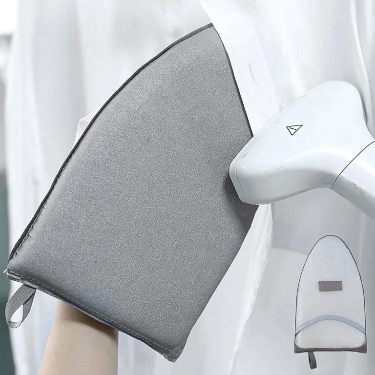 Garment Steamer Ironing Gloves Anti Steam, Heat Resistant Garment Steamer Mitt with Finger Loop, Complete Care Protective Garment Steaming Mitt (Pointy)