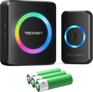 TECKNET Wireless Doorbell, Door Bel...