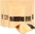 200 Pcs Kraft Paper Food Bags with Window Stand Up Pouches 20×30 cm