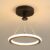 ALMEKAQUZ Modern Round Pendant Light, Gold Minimalist LED Chandelier, Remote Dimmable 3-Color Ceiling Hanging Light Fixture for Living Room, Dining Room, Bedroom, Kitchen