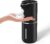 Automatic Soap Dispenser, display battery status, rechargeable electric wall-mounted soap dispenser,380ml foam soap dispenser, 4-stage adjustable foam soap pump for bathroom kitchen dish (black)