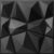 16Pack Decorative 3D Wall Panels in Diamond Design,PVC 3D Wall Decor Panels,PVC 3D Wall Panel Diamond,3D Textured Wall Panels,for Interior Wall Decor (16 Pack,Black,30 * 30cm)