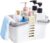 Uand Home Portable Shower Caddy basket,Plastic Organizer Storage Basket with Handle for College Dorm,shower Shelf Organizer Basket,Bath Shower Caddy Bins Tote for Soap,Shampoo (White)