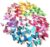72 PCS 6 Colors Removable 3D DIY Beautiful Butterfly Wall Decals Colorful Butterflies Art Decor Wall Stickers Murals for Kids Baby Boy Girls Bedroom Classroom Offices TV Background