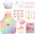 Cooking and Baking Set for Kids, 26 Pcs Baking Kit for Boys and Girls Kids Chef Role Play Costume Set with Apron/Hat/Cooking Mitt/Utensils/Cupcake Molds for Toddler Ages 3+