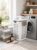 Plastic Laundry Storage Basket, Vented Design, Stylish Lid Cover, Modern Style, Durable Construction