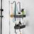 Hanging Shower Caddy Over The Door, Stainless Steel Hanging Shower Organizer With Hooks No Drilling Showers Caddy Over Door To Organize Bathroom Essentials, Black