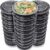 Meal Prep Containers [30 Pack] – Reusable Plastic Containers with Lids – Disposable Food Containers Meal Prep Bowls – Plastic Food Storage Containers with Lids – Lunch Containers by Prep Naturals