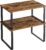 SONGMICS Cabinet Organizer Shelf, Set of 2 Kitchen Counter Shelves, Kitchen Storage, Stackable, Expandable, Metal and Engineered Wood, Black and Rustic Brown UKCS020X01