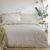 Yard Hebden Mélange Stripe Cotton Duvet Set – Ultra Soft Reversible Striped Bedding (Natural – King)